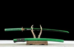 Alternative view of Jade Hunt - Handgesmeed Katana van 1045 koolstofstaal