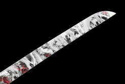 Alternative view of Shattered Peak - Handgesmeed Katana van 1045 koolstofstaal