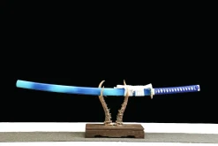 Blue Flame - Handgesmeed Katana van 1065 koolstofstaal