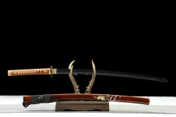 Alternative view of Dark Crane - Handgesmeed Katana van 1065 koolstofstaal