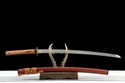 Alternative view of Jade Soul - Handgesmeed Katana van 1065 koolstofstaal