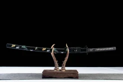 Alternative view of Laatste Licht van de Ginkgo - Handgesmeed Katana van 1065 koolstofstaal