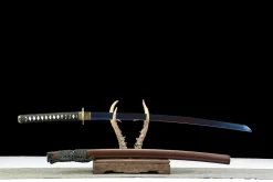 Alternative view of Night Frost - Handgesmeed Katana van 1065 koolstofstaal