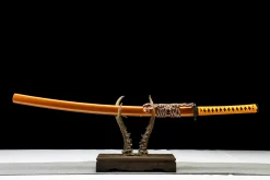 Pure Gold - Handgesmeed Katana van 1065 koolstofstaal