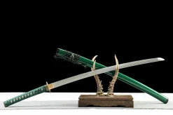Alternative view of Sacred Wood - Handgesmeed Katana van 1065 koolstofstaal