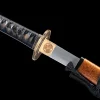 Spiraalhoektand - Handgesmeed Katana van 1065 koolstofstaal