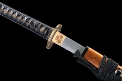 Spiraalhoektand - Handgesmeed Katana van 1065 koolstofstaal