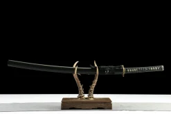 Alternative view of Steel Ash - Handgesmeed Katana van 1065 koolstofstaal