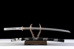 Alternative view of Steel Fire - Handgesmeed Katana van 1065 koolstofstaal
