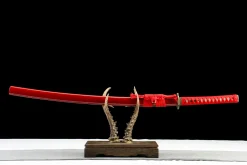 Vermilion Edge - Handgesmeed Katana van 1065 koolstofstaal
