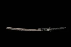 Alternative view of Dark Gold Shadow Break - Handgesmeed Katana van Damascusstaal