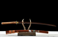 Ember Pattern - Handgesmeed Katana van Damascusstaal