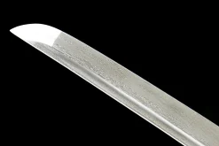 Alternative view of Imperial Flame - Handgesmeed Katana van Damascusstaal