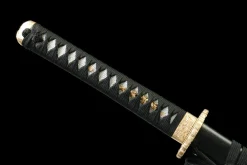 Alternative view of Ink Dragon - Handgesmeed Katana van Damascusstaal