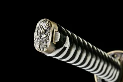 Alternative view of Shadow Bloom - Handgesmeed Katana van Damascusstaal