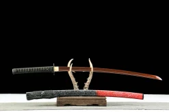 Tsukuyomi - Handgesmeed Katana van Damascusstaal