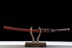 Crimson Gold Edge - Handgesmeed Katana van Hoogkoolstofstaal