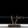 Golden Ink Feather - Handgesmeed Katana van Kleigehard Damascusstaal