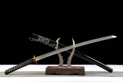 Alternative view of Golden Ink Feather - Handgesmeed Katana van Kleigehard Damascusstaal