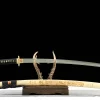 Plain Edge - Handgesmeed Katana van Kleigehard Damascusstaal