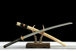 Alternative view of Plain Edge - Handgesmeed Katana van Kleigehard Damascusstaal