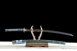 Alternative view of Flowing Light - Handgesmeed Katana van Koolstofstaal