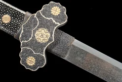 Damascus Iron - Handgesmeed Chinese Dao van Premium Damascusstaal