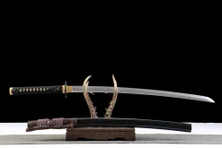 Alternative view of Azure Brown Radiance - Handgesmeed Katana van T10 gereedschapsstaal