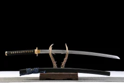 Alternative view of Black Gold Blue Silk - Handgesmeed Katana van T10 gereedschapsstaal
