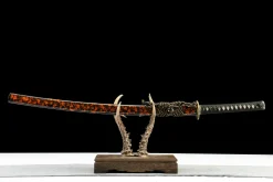 Dark Gold - Handgesmeed Katana van T10 gereedschapsstaal