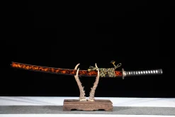 Alternative view of Reiziger door het Rode Stof - Handgesmeed Katana van T10 gereedschapsstaal
