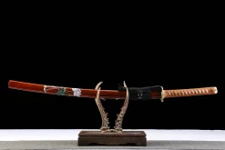 Scarlet Cherry Moon - Handgesmeed Katana van T10 gereedschapsstaal