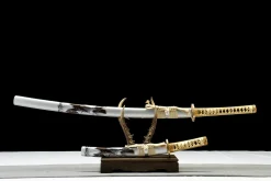 Alternative view of Silver Tide Set - Handgesmeed Katana van T10 gereedschapsstaal