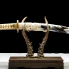 Silver Wave - Handgesmeed Tanto van T10 gereedschapsstaal